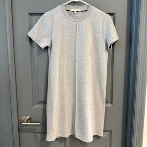 Copper Key Light Gray Knit Short-Sleeve Dress